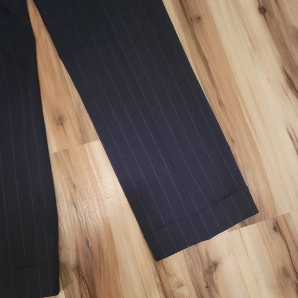 The Limited Stretch Blk Pinstriped Wide Leg Dress Pants EUC - Picture 13 of 13